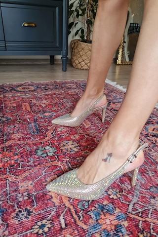 036 6169 Topukla Kadın Taşlı Topuklu Stiletto Abiye Ayakkabı 001