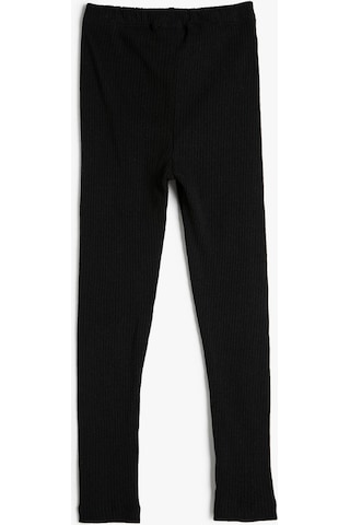 Koton Basic Tayt Ribanalı Beli Lastikli Yumuşak Dokulu Siyah 4wkg40146ak 4WKG40146AK999 Siyah