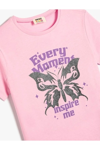 Koton Kız Çocuk T-shirt Pembe 4skg10571ak 24yy59003848 Y5914 Pembe