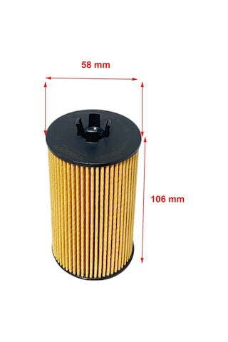 Wunder Opel Insignia A 1.4 103 Kw, 1.6 85-132 Kw, 1.8 103 Kw 2009-2017 Yağ Filtresi