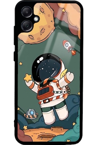 Samsung Uyumlu A05 Anime Astronot Tasarımlı Glossy Telefon Kılıfı Çok Renkli