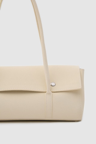 Shule Bags Mari Vintage Baget Çanta Butter Yellow Krem