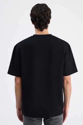 Twn Relaxed Fit Siyah Düz T-shirt 6ec146171620m 001