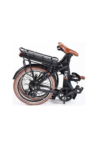 Alba Fold E Premium Katlanır Elektrikli Bisiklet Lcd Gösterge 36v 13ah Batarya V-fren Siyah