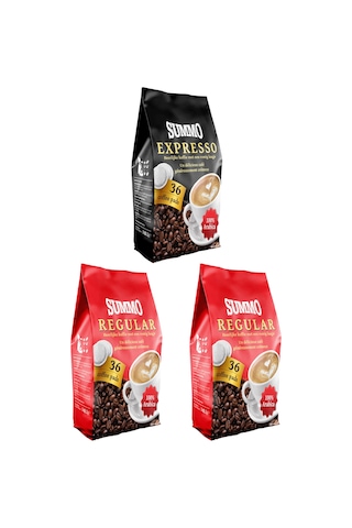 Summo 1 Adet Espresso ve 2 Adet Regular 108’li Paket (36X3)