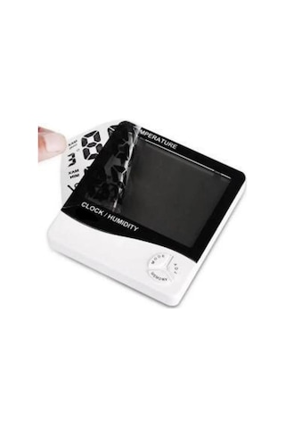 3 Adet Dijital Termometre Sıcaklık Ve Nem Ölçer Masa Saati Alarm