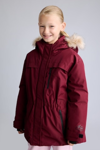 Defacto Çıkarılabilir Suni Kürk Yaka Kapüşonlu Polar Astarlı Fermuarlı Şişme Kayak Montu Kız Çocuk F4480a826wnbr115 Bordo-br115