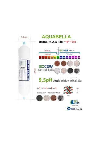 Aqua Bella Amerikan Filtreli Su Arıtma Cihazı Biocera Nsf Onaylı
