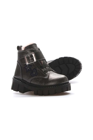 Fast Step Hakiki Deri Kürklü Unisex Çocuk Klasik Bot 157kxa1774 Gümüş
