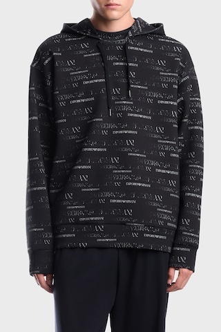 Emporio Armani Pamuklu Tamamı Logolu Kapüşonlu Sweat Erkek Sweat Em006861 Af10013 Fb563 Lacivert