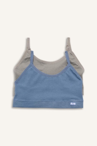 Defacto Dikişsiz Seamless 2li Bra H1063a826spbe746 Mavi-be746