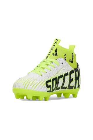Bluefeet Ns01 Beyaz Sarı Erkek Çocuk Çoraplı Halısaha Krampon Sarı