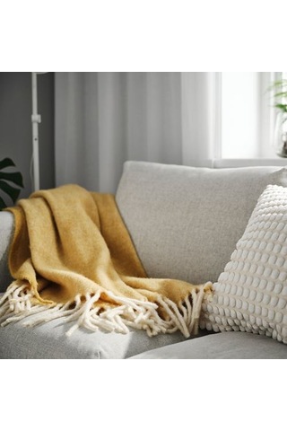Ikea Klıppoxel Örtü, Sarı, 130x170 Cm