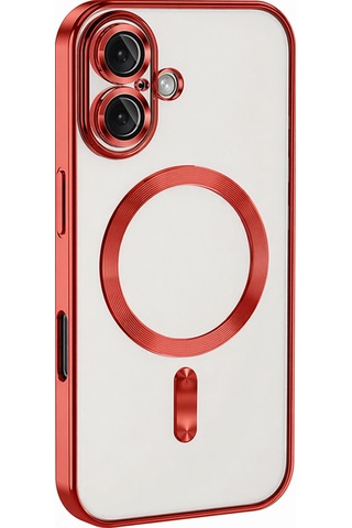 Apple İphone Uyumlu 16 Kılıf Kross Magneticsafe Kapak - Kırmızı Renk