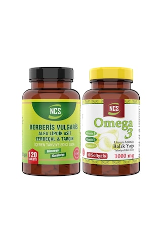 Ncs Berberis Vulgaris 120 Tablet + Ncs Omega 3 Balık Yağı 60 Kapsül Limon Aromalı