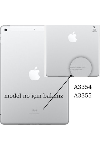 İpad Uyumlu A16 11.nesil A3354-a3355 Dönebilen Tablet Kılıfı + Ekran Koruyucu + Tablet Kalemi Kapaklı Kılıf