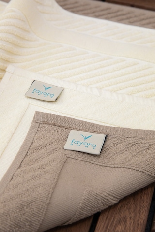 Leoline %100 Pamuk Premium 2'li Ayak Havlusu Kahverengi - Krem