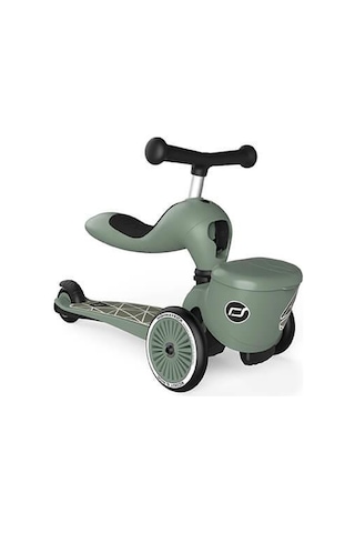 Scoot And Ride Highwaykick 1 Lifestyle Scooter - Green Lines 210621-96604 Haki