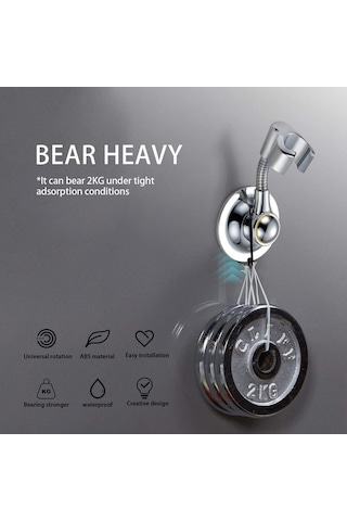 Suntek Banyo Ayarlanabilir Duş Başlığı Tutucu Braketi Vantuz