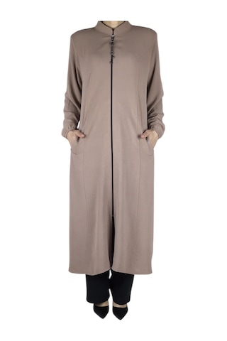 Kadın Ayrobin Kumaş Önü Fermuarlı Vatkalı Cepli Kap Siyah