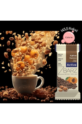 Zbarz Active Kahve Espresso Fonksiyonel Atıştırmalık Bar 12 x 35 G