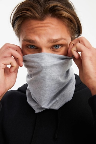 Erkek 4 Fonksiyonlu Koruyucu Pamuklu, Esnek, Terletmez, Bandana, Boyunluk, Maske - Tek Ebat / Açık Gri Açık Gri