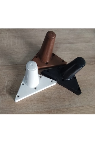 Kaliteli Sağlam Şık Lüks Koltuk Kanepe Dolap Mobilya Ayak Sena Model 10 Cm Beyaz Renk 4 Adet