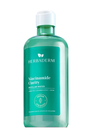Herbaderm Niacinamide Clarity Sivilce Karşıtı Ve Yağlanmayı Dengeleyici Micellar Makyaj Temizleme Suyu 500 ML