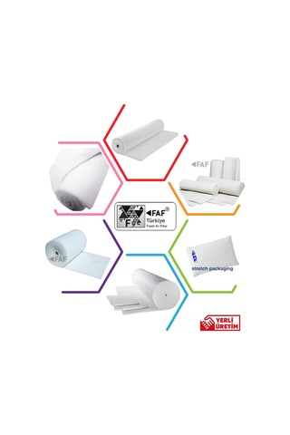 Faf Fresh Air Filter 1 M2 Elyaf Filtre 1. Kalite Marka-15-18mm Kalınlığında - Eu4 G4 Sınıfı Filtre -en779 -ıso168 Genel