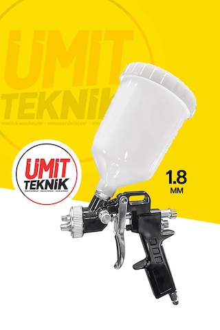 Profesyonel Üstten Depolu Profesyonel 600 Cc Boya Sprey Tabancası 1.8mm Lastik Şişirme Takım