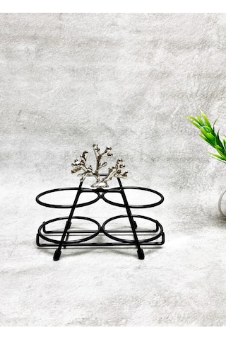 Gümüş Mercan Kısa Stant 2 Adet Şeffaf 750 Ml Etiketli Akıtıcılı Y