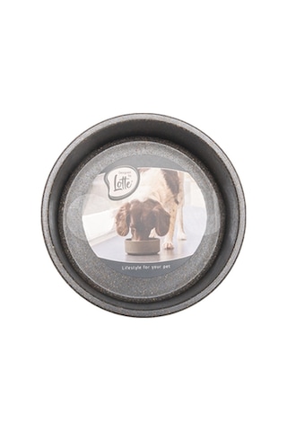 Beeztees Dbl Köpek Mama Su Kabı, Bambu, Antrasit, 12cm, 300ml