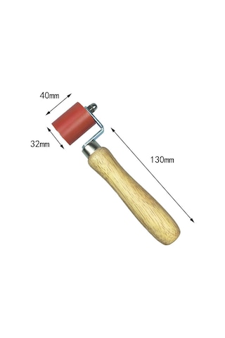 Xiyyadms 40mm Geniş Kırmızı Silikon Baskı Rulmanı - Su Geçirmez Membranlar İçin Isı Dayanıklı Kaynak Aleti Parçası