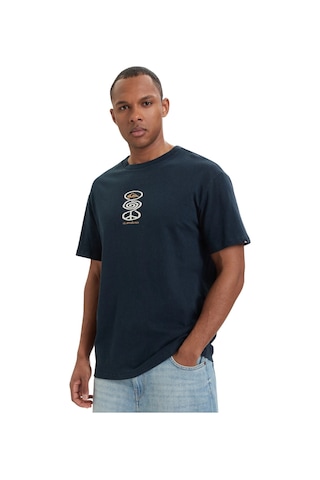 Quiksilver Harmony Spiral Erkek Tişört Lacivert
