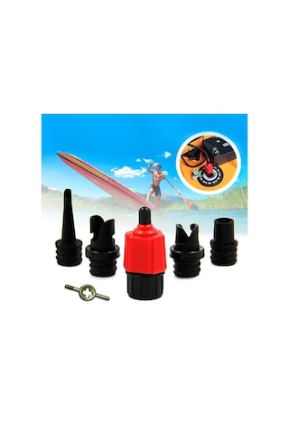 Springsun Tekneler, Kayaklar Ve Sup'lar İçin Evrensel Hızlı Şişirme Valfi Adaptörü - Araç Hava Pompa İle Uyumlu Metal Ve Plastik Yapı