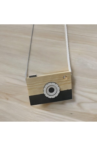 Ahşap Oyuncak Hediyelik Fotoğraf Makinesi Waldorf Oyuncak