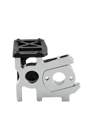 Youtek Kyosho Mp10 Hsp Hobao Fs İçin Metal-plastik Motor Tutucu, 1/8 Rc Araba Offroad Kamyon Nitro Değişken Vitesli Brushless Motor Montaj Seti