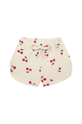 Antebies Kiraz Sweatshirt Şort Set Krem