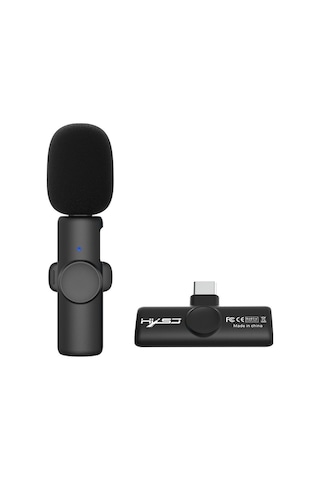 Didadodo Hxsj F18 2.4g Kablosuz Mikrofon - 20m Menzil, Canlı Yayın & Vlog İçin Type-c Bağlantılı, Hızlı Kurulumlu