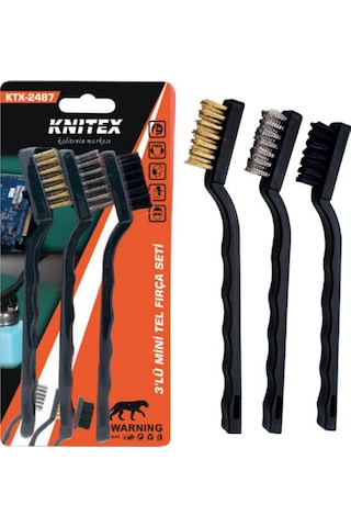 Knıtex Ktx-2487 3 Lü Mini Tel Fırça