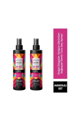 Style Guide Deniz Tuzu Etkili Doğal Dalga Sağlayan Saç Spreyi 200ml X2 Adet Uv Koruma