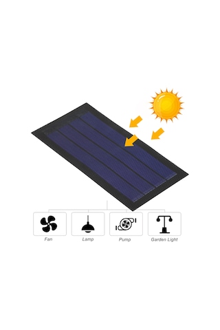 Springsun 1w 6v Esnek Güneş Paneli - Su Geçirmez, Taşınabilir, Kamp Ve Bahçe Aydınlatması İçin
