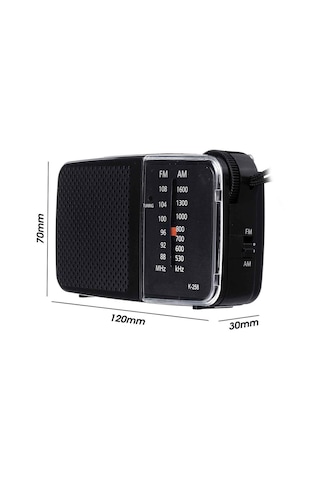 Knstar K-258 Cep Tipi Taşınabilir Am - Fm Yeni Seri Radyo