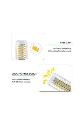 E27 E14 Led Ampul Smd5730 220v Ev Dekorasyon Için Led Işık Ampul E14 Günışığı E14 220v 56leds
