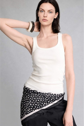 Defacto Slim Fit Basic Fitilli Kaşkorse Atlet E5539ax26smer105 Ekru-er105