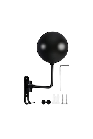 Microcase Motorcular İçin Duvara Monte Metal Elbise Ve Kask Askılığı Al5711 Siyah