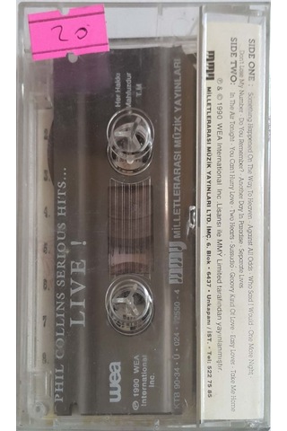 Plak Değildir Kaset Tir Phil Collins Serious Hits Live Kaset
