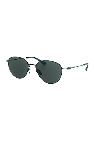 Bottega Veneta Bv 1268s 001 51 Unisex Oval Siyah Metal Güneş Gözlüğü