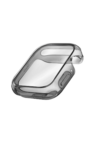 Apple Uyumlu Watch Se 2 Ve 3. Nesil 44mm Silikon Kılıf Garde Kasa Ve Ekran Koruyucu 2 İn 1 Yüksek Koruma