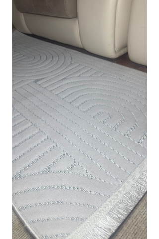 Loft Krem Bohem İskandinav Sisal Pamuk Taban Yıkanabilir Özel Kesim Kaymaz Salon Mutfak A.gri